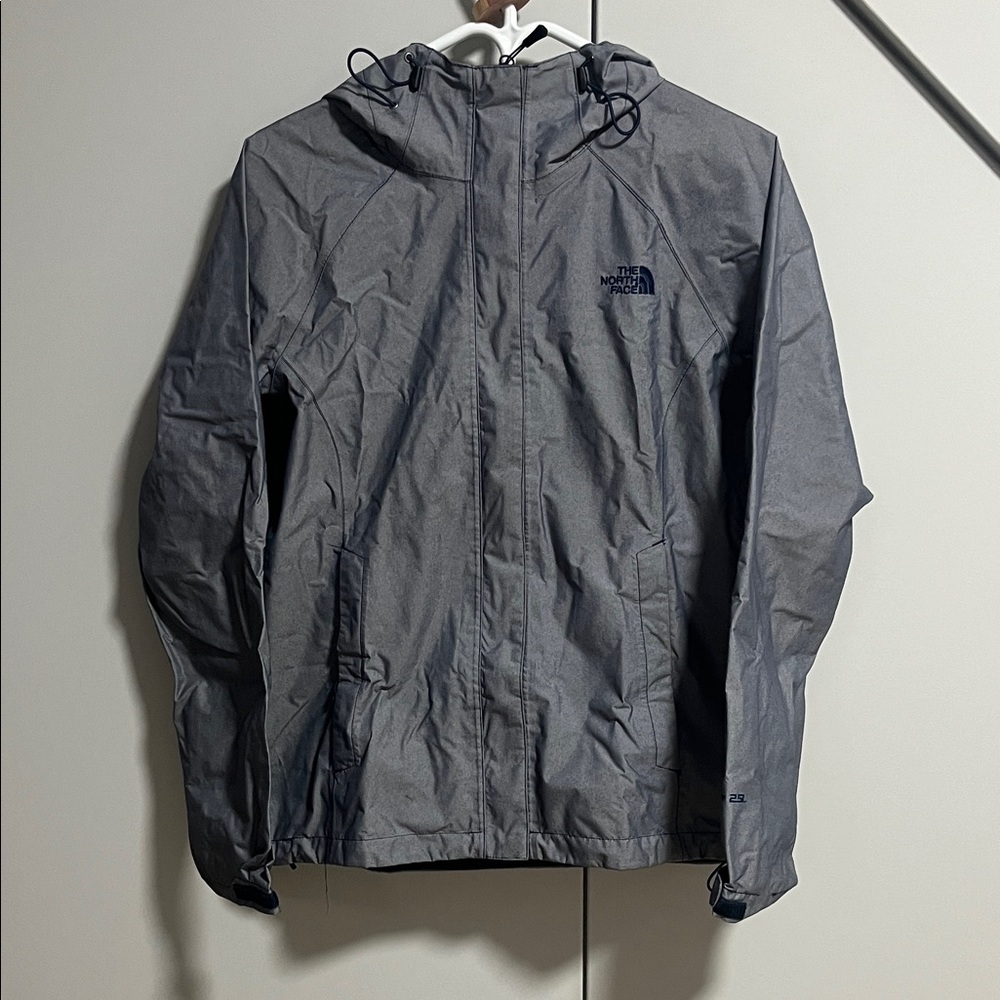 The North Face Woman's Charcoal Hooded Raincoat